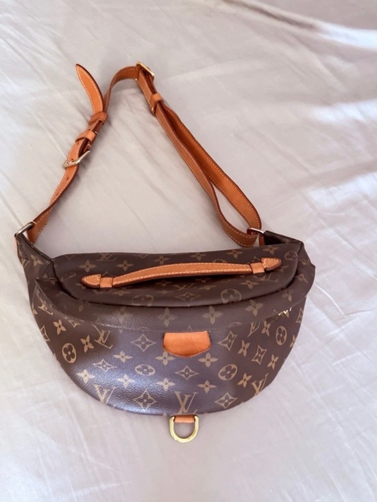 Louis Vuitton Other - Louis Vuitton Brown Monogram Canvas Crossbody Belt Bag with Tan Trim